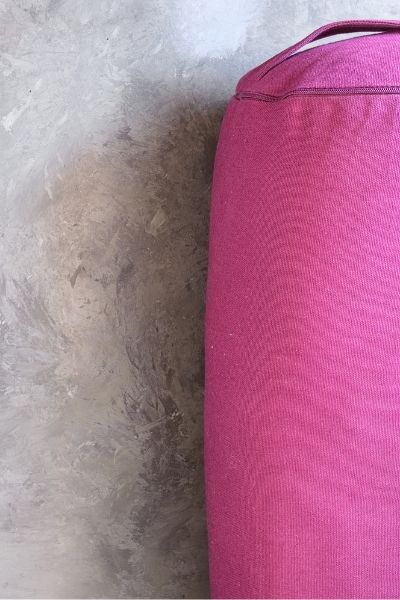 pink yin yoga bolster candy king clinic